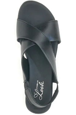 Sandali Flat Neri In Vera Pelle Pittarello Look 225435