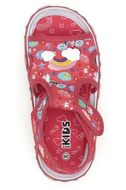 Sandali fuxia con stampa unicorni Pitt kids PK2872A