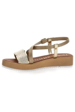 Sandali Gold Estivi Made in Italy Mio Tempo 4161