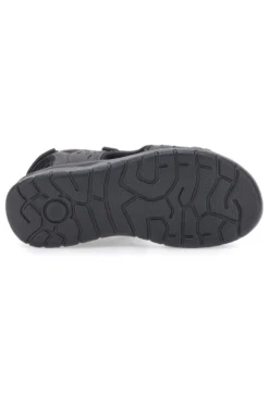 Sandali Grigi Con Strappi in Velcro Johes Land 3104