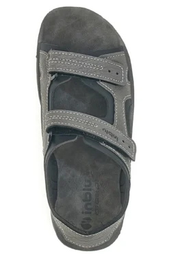 Sandali Grigi Con Strappi in Velcro Inblu 28 RY