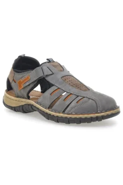 Sandali Grigi in Vera Pelle Pittarello Eco 3004