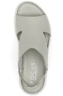 Sandali Grigio con Elastico E Tomaia in Pelle Incrociata PITTARELLO FOCUS 3324926