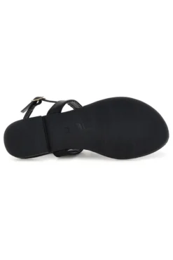 Sandali infradito nero con gioiello Mon dieu PREA3574