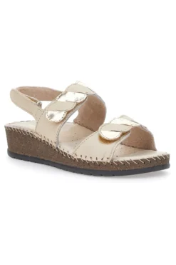 Sandali in Vera Pelle Pittarello 42055 Vaniglia