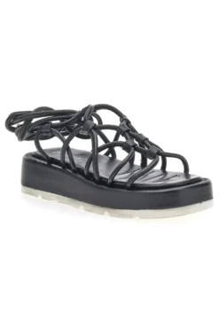 Sandali Lace-Up Neri Grazie 3770