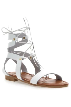 Sandali Lace-Up Prima Riga 402 Bianchi