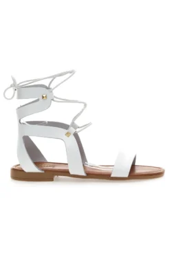 Sandali Lace-Up Prima Riga 402 Bianchi