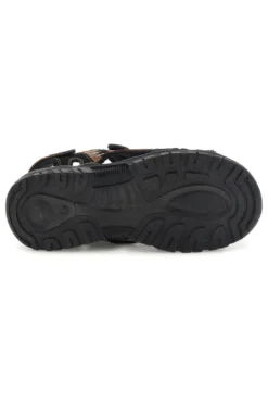 Sandali marroni in pelle Superga S86U545
