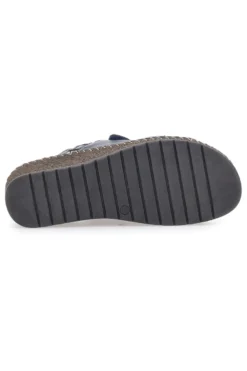 Sandali Navy Sling-back Con Strappo In Velcro Pittarello 42063