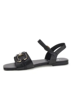 Sandali neri con morsetto The first chic PREA3595