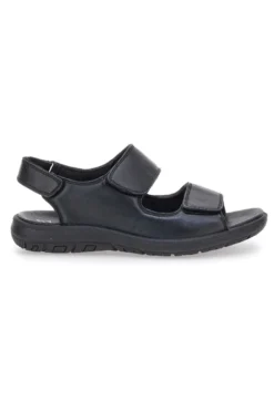 Sandali Neri Con Strappi in Velcro Fly Dinamic 102