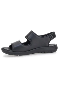 Sandali Neri Con Strappi in Velcro Fly Dinamic 102