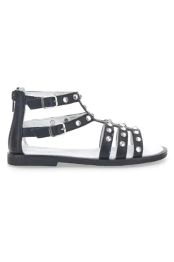 Sandali Neri con Strass Laura Biagiotti 9034