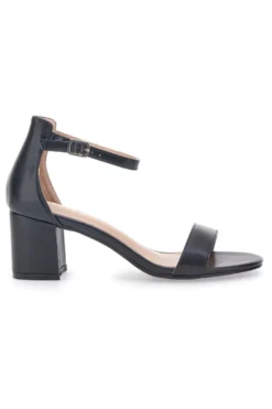 Sandali Neri Con Tacco a Blocco First Lady 402