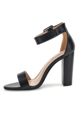 Sandali neri con tacco alto e cinturino First lady CV98111