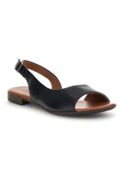 Sandali neri in pelle con cinturino Pittarello look 225110