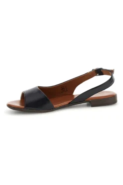 Sandali neri in pelle con cinturino Pittarello look 225110