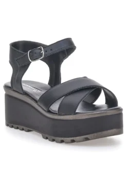 Sandali Neri in Vera Pelle con Platform PITTARELLO LOVE 3270101