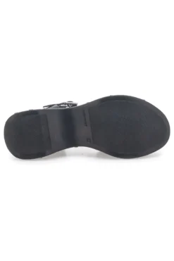 Sandali Neri In Vera Pelle con Platform Alto PITTARELLO ROCK 15777/Z