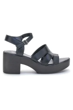 Sandali Neri in vera pelle Made in Italy con cinturino Pittarello 800071082