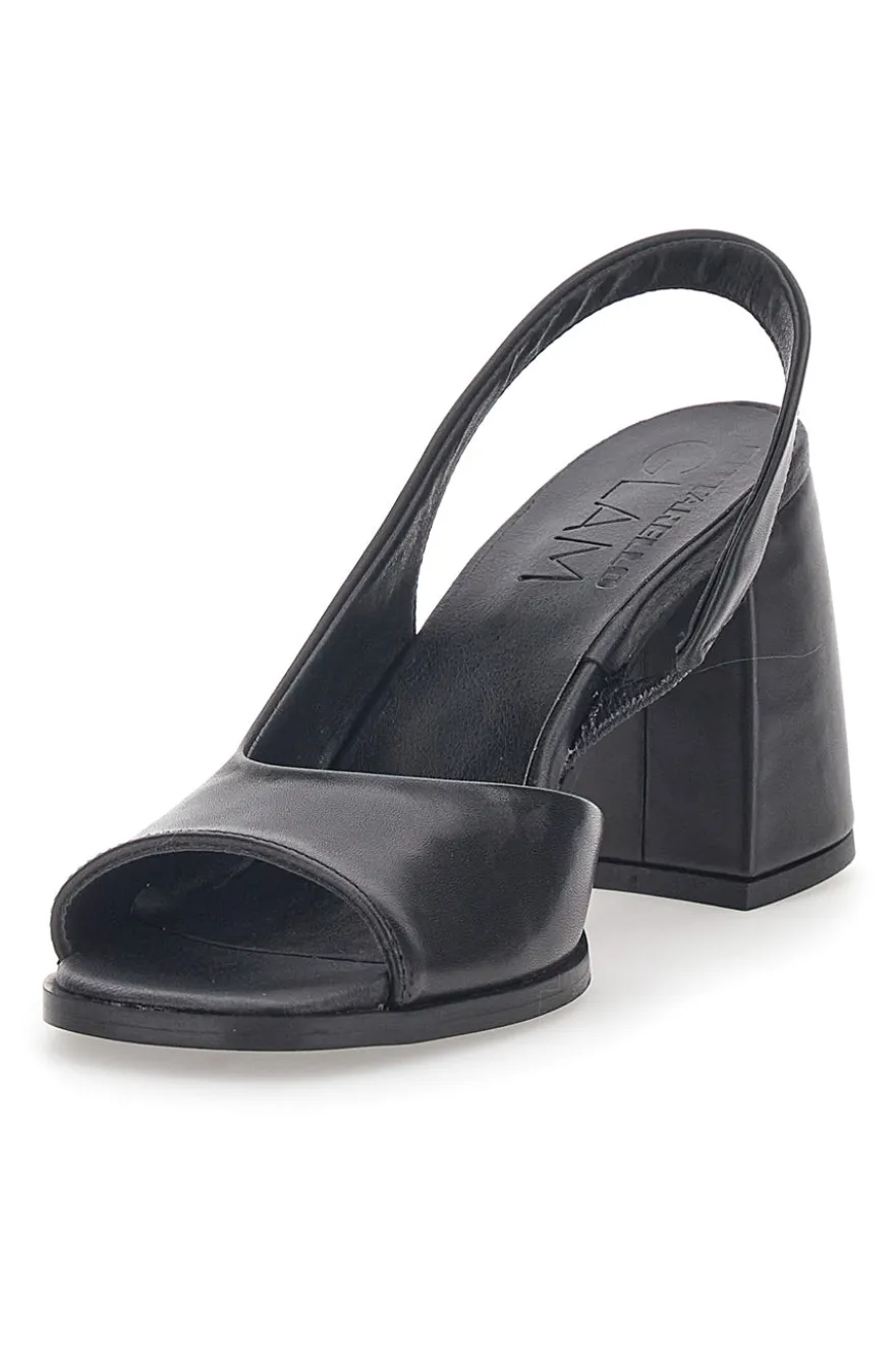 Sandali Neri In Vera Pelle Made In Italy Pittarello Glam 8241