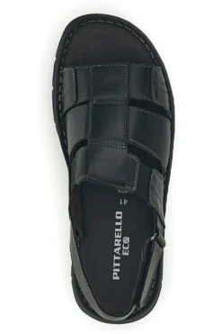 Sandali neri in vera pelle Pittarello eco 2617985
