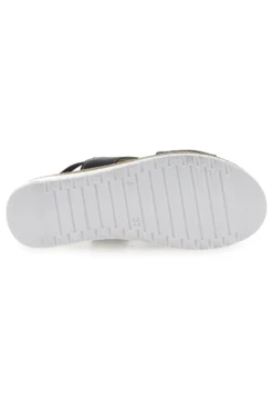 Sandali Neri Sling-back Con Elastici Pittarello 90042