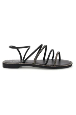 Sandali nero flat Mon dieu PRE9350