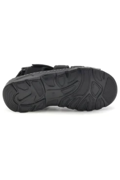Sandali nero punta chiusa strappo regolabile Jerpoint M8557