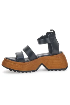 Sandali Platform Pittarello 5574 Neri Vera Pelle