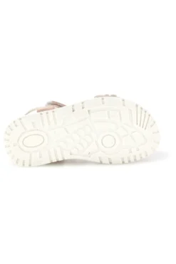 Sandali rosa applicazioni floreali cinturino regolabile Grazie girl 229599