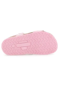 Sandali rosa con fiore decorativo e sottopiede comfort PITTARELLO BIO 257A005SR