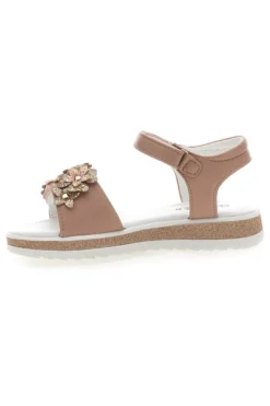 Sandali Rosa con Fiori e Chiusura a Velcro GRAZIE GIRL 283348
