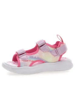 Sandali rosa con luci e strappi Pitt kids 11507