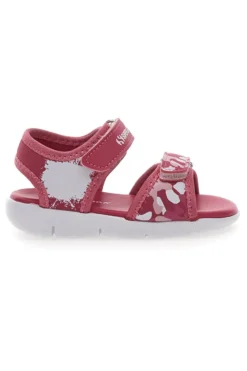 Sandali rosa con stampa e chiusura a strappo Superga S63S820