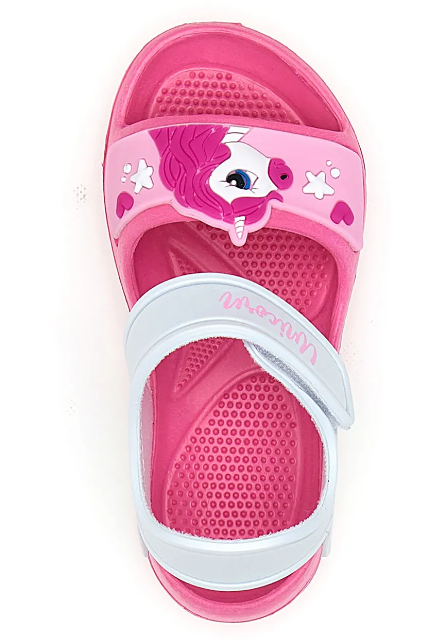 Sandali Rosa e Bianchi e Strappo Unicorn S8010071