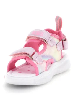 Sandali rosa luci strappi dettagli iridescenti Pitt kids 11507