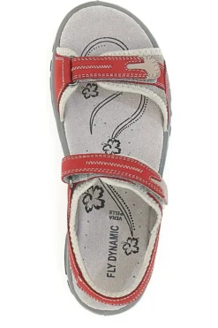 Sandali Rossi Sportivi in Pelle Fly Dinamic 50