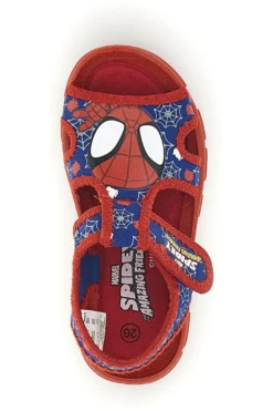 Sandali rosso blu primi passi con strappi Spiderman R1310675T