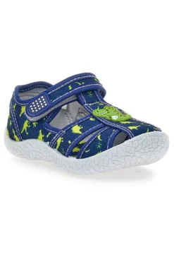 Sandali Semiaperti blu fantasia dinosauri primi passi Pitt kids PK2492F