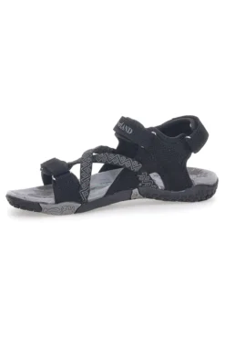 Sandali Sportivi con Velcro Neri Overland 22326