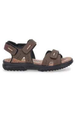 Sandali Sportivi Marroni Con Sottopiede in Pelle Marmaduke 3333