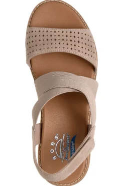 Sandali taupe con fascia incrociata e Arch Fit Skechers Arch Fit Oasis B Perf