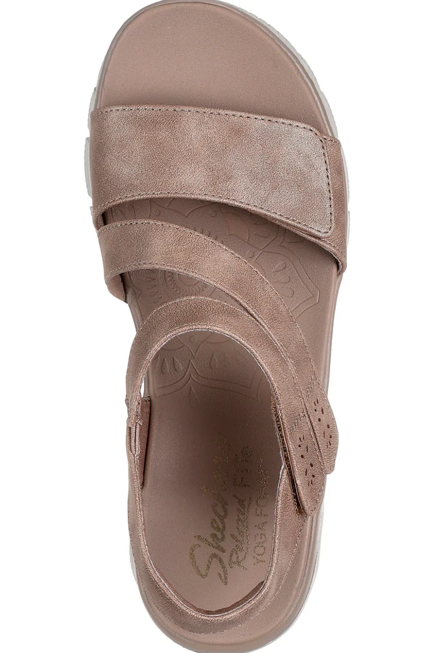 Sandali Taupe Vegan Skechers EASY GOINGALL DAY CHIC