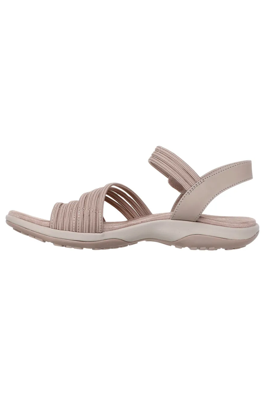 Sandali Vegan Taupe Skechers Reggae Slim Coffee Run