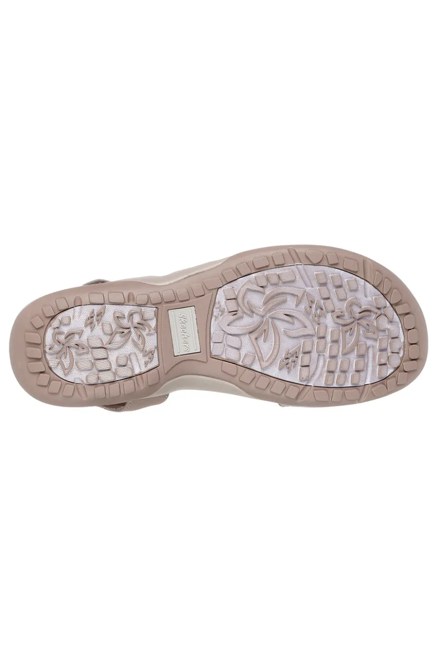 Sandali Vegan Taupe Skechers Reggae Slim Coffee Run