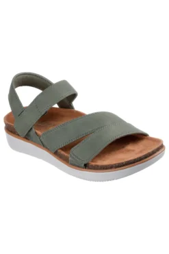 Sandali verde oliva con cinturini regolabili Skechers LIFTED COMFORT
