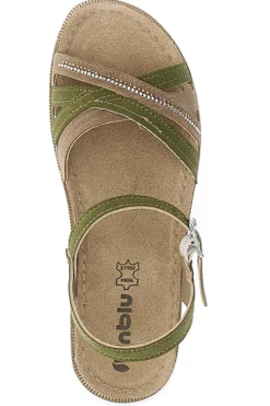 Sandali verdi con cinturino comfort Inblu 48 CN