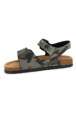 Sandali verdi con doppio strappo Pitt kids 14604